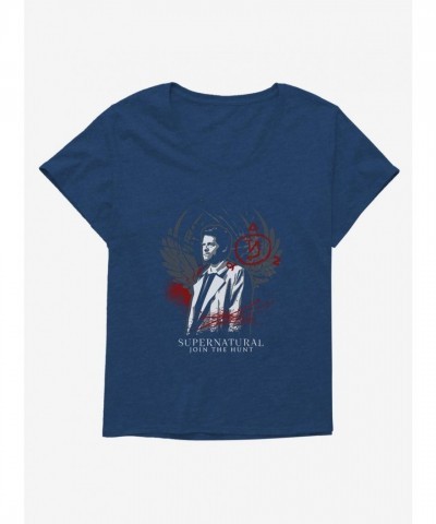 Supernatural Castiel Hunt-Inspired Tee for Plus Size Women