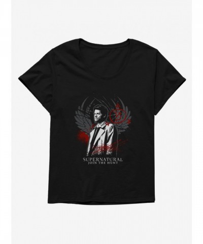 Supernatural Castiel Hunt-Inspired Tee for Plus Size Women