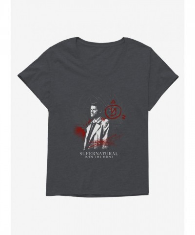 Supernatural Castiel Hunt-Inspired Tee for Plus Size Women