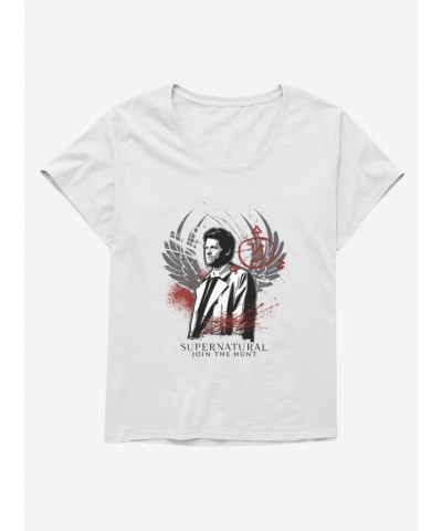 Supernatural Castiel Hunt-Inspired Tee for Plus Size Women