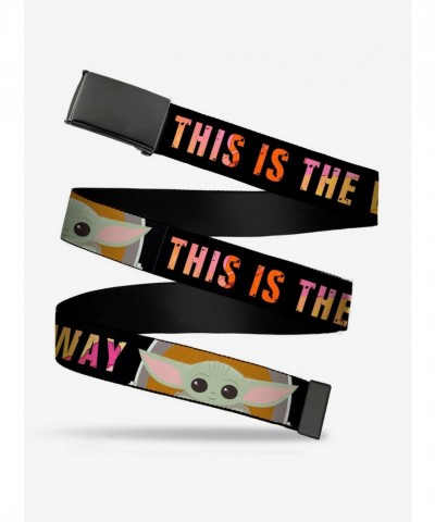 Star Wars Mandalorian Child This Is The Way Men's Clamp Buckle Belt