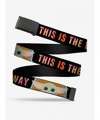Star Wars Mandalorian Child This Is The Way Men's Clamp Buckle Belt