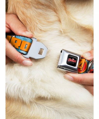 Marvel's Iron Man Cityscape Design Seatbelt Dog Collar