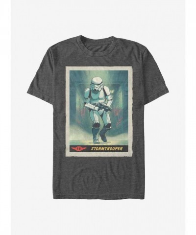 Star Wars The Mandalorian Stormtrooper Running Grey T-Shirt for Men