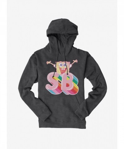 SpongeBob SquarePants Rainbow Initials Men's Hoodie