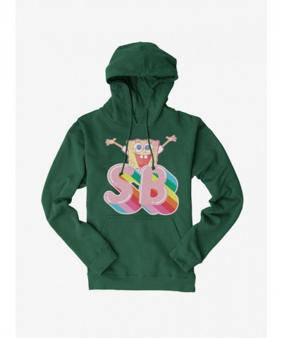 SpongeBob SquarePants Rainbow Initials Men's Hoodie