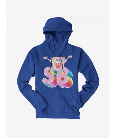 SpongeBob SquarePants Rainbow Initials Men's Hoodie