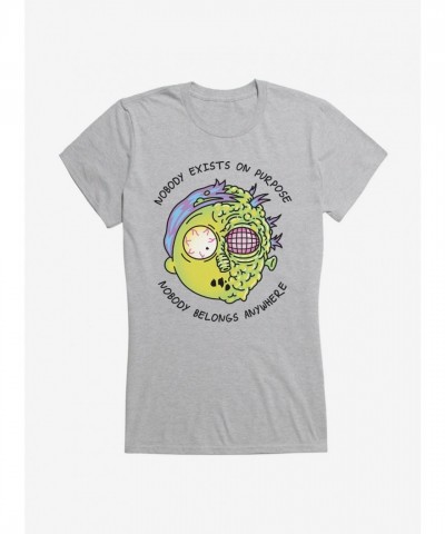 Rick And Morty Nobody Exists On Purpose Junior Girls Cotton Tee