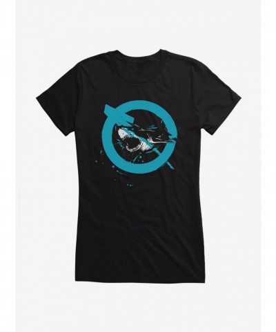 Jaws No Swim Zone Junior Girls Cotton Tee
