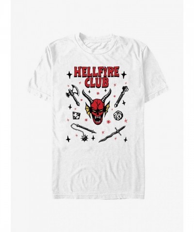 Stranger Things Inspired Hellfire Club Men's T-Shirt - White