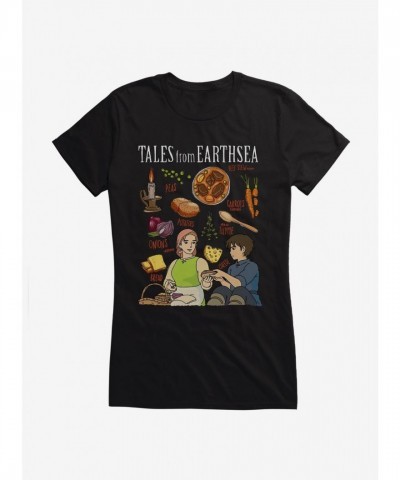 Studio Ghibli Tales from Earthsea Beef Stew Recipe Girls Fitted Tee