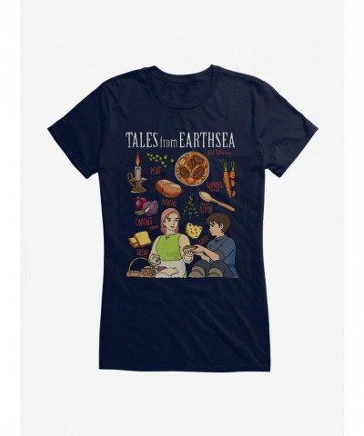 Studio Ghibli Tales from Earthsea Beef Stew Recipe Girls Fitted Tee