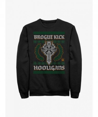 WWE Sheamus Brogue Kick Ugly Christmas Jumper - Black Men's