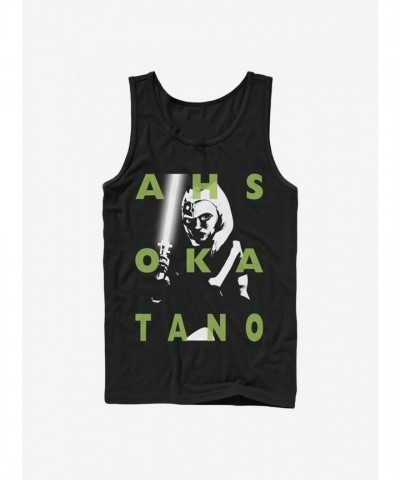 Ahsoka T-Shirt for Men - Star Wars Clone Wars Graphic - Black
