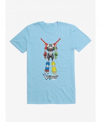 Voltron Legendary Defender Super Robot Tee - Light Blue Men's