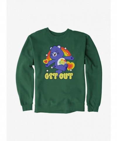 Care Bears Harmony Bear Get Out Crewneck Sweatshirt for Men