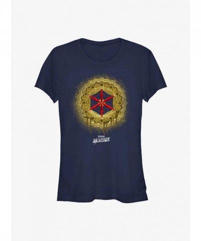 Marvel Ms. Marvel Red Dagger T-Shirt for Girls - Blue