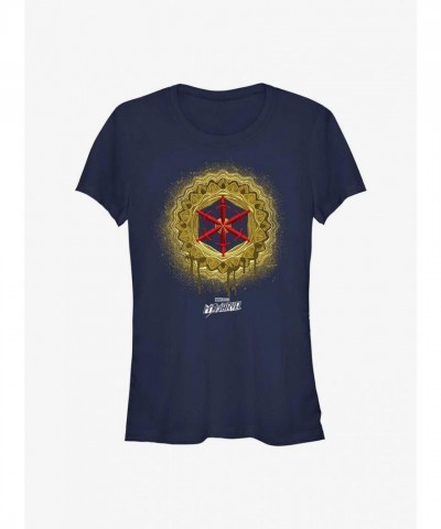 Marvel Ms. Marvel Red Dagger T-Shirt for Girls - Blue