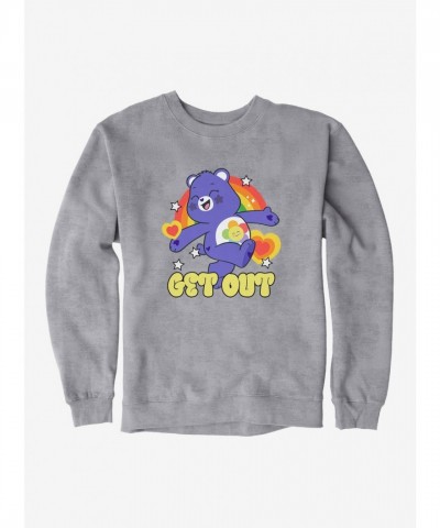 Care Bears Harmony Bear Get Out Crewneck Sweatshirt for Men