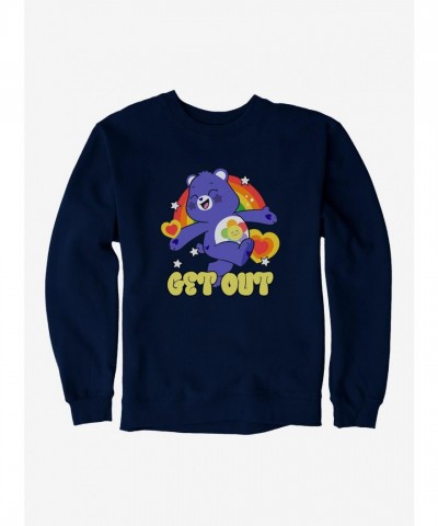 Care Bears Harmony Bear Get Out Crewneck Sweatshirt for Men