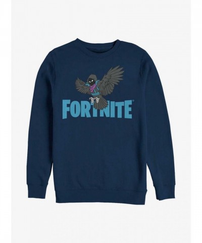 Fortnite Raven Wings Blue Sweatshirt for Men