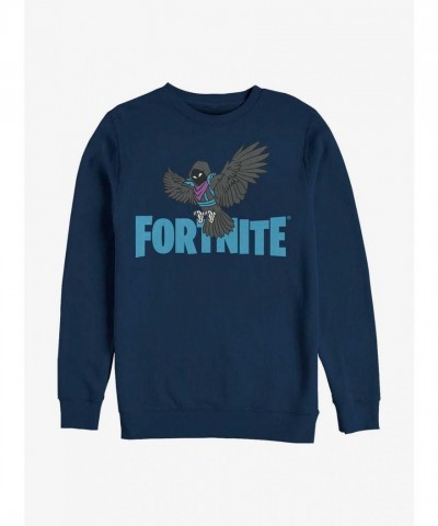 Fortnite Raven Wings Blue Sweatshirt for Men