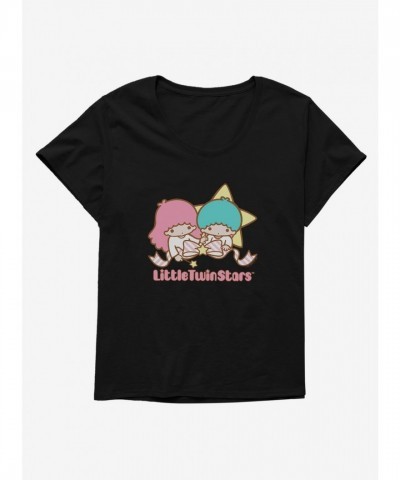 Little Twin Stars Comfortable Dream Bow Plus Size Tee for Girls