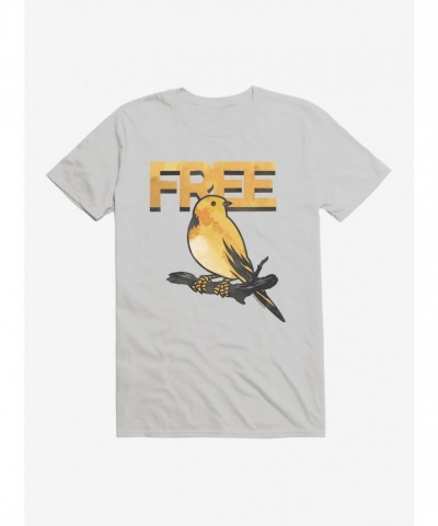 Square Enix Free Bird Men's Silver T-Shirt