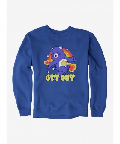 Care Bears Harmony Bear Get Out Crewneck Sweatshirt for Men