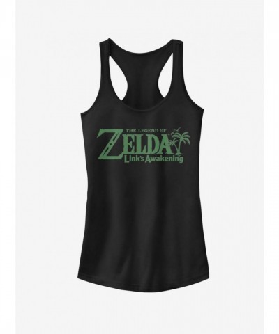 Nintendo Zelda Link's Awakening Girls Cotton Tank Top - Black