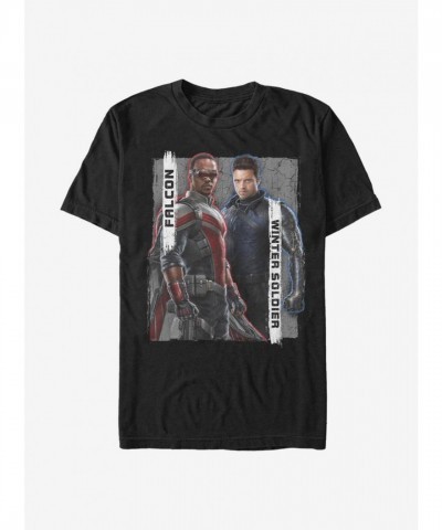 Marvel New Team Heroes T-Shirt - The Falcon & Winter Soldier - Men's Black