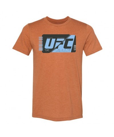 Men's Cotton UFC Ticket T-Shirt - Orange
