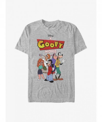 Disney Goofy Movie Logo T-Shirt in Grey for Men