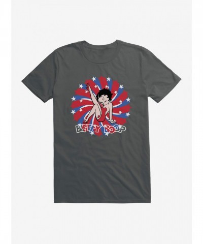 Betty Boop Red Blue Print Men's T-Shirt