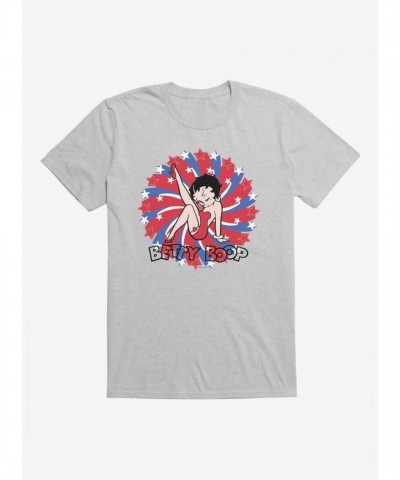 Betty Boop Red Blue Print Men's T-Shirt