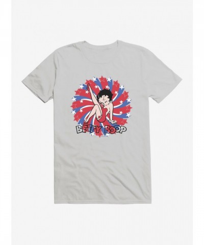 Betty Boop Red Blue Print Men's T-Shirt