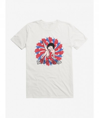 Betty Boop Red Blue Print Men's T-Shirt