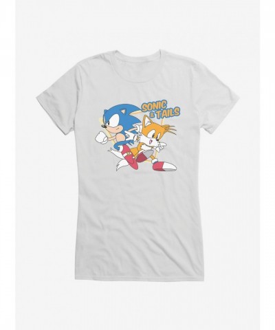 Sonic And Tails Cozy Girls T-Shirt