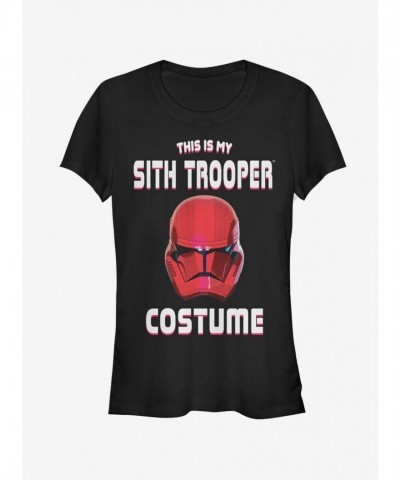 Star Wars Sith Trooper Red Costume T-Shirt for Girls - Black