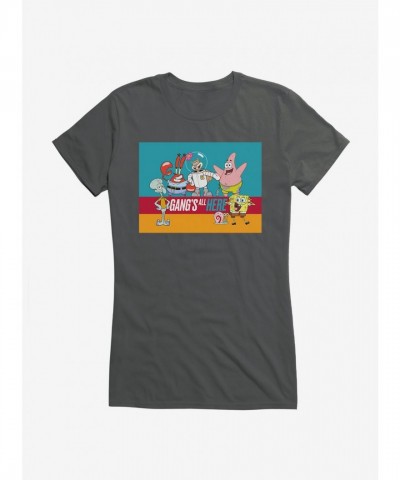 SpongeBob SquarePants Gang's All Here Girls Comfortable T-Shirt