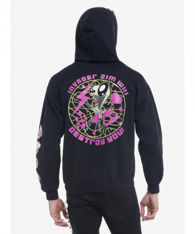 Invader Zim Hoodie - Unisex Design with GIR & Zim Print