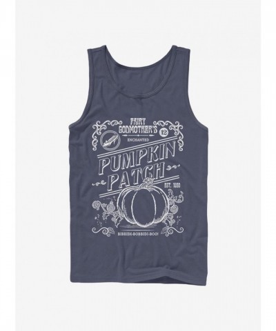 Disney Midnight Pumpkin Patch T-Shirt for Men - Blue Cinderella