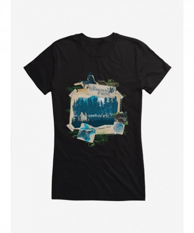 Harry Potter Forbidden Forest Girls T-Shirt - Lightweight Cotton Junior Size