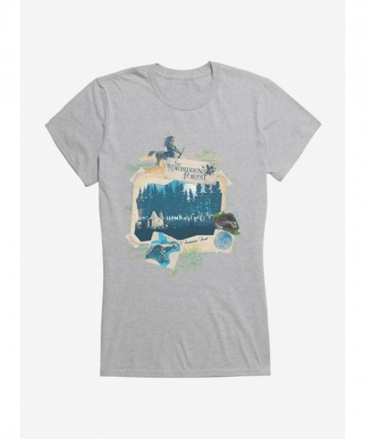 Harry Potter Forbidden Forest Girls T-Shirt - Lightweight Cotton Junior Size