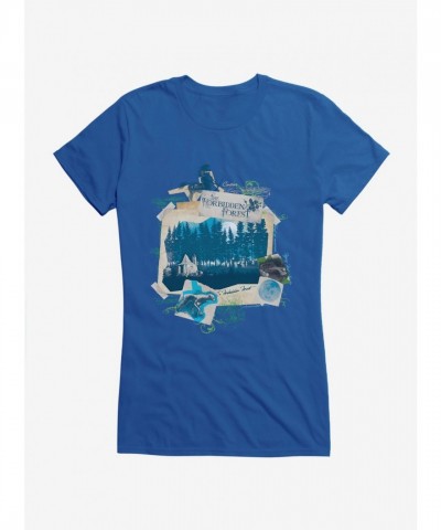 Harry Potter Forbidden Forest Girls T-Shirt - Lightweight Cotton Junior Size