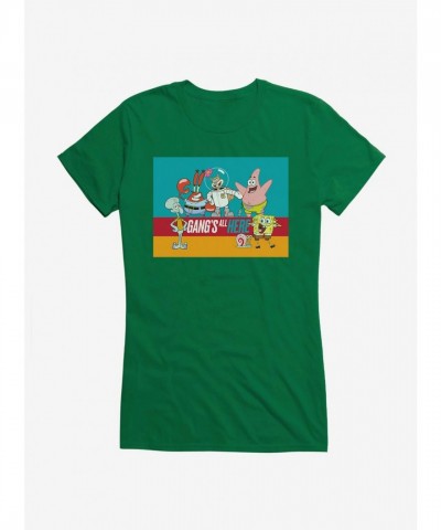 SpongeBob SquarePants Gang's All Here Girls Comfortable T-Shirt
