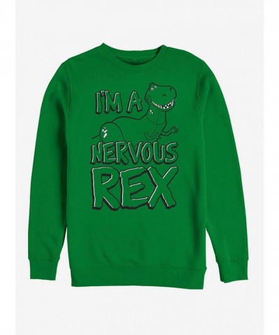 Disney Pixar Toy Story Nervous Rex Men's Sweatshirt - Grey