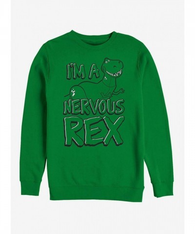 Disney Pixar Toy Story Nervous Rex Men's Sweatshirt - Grey