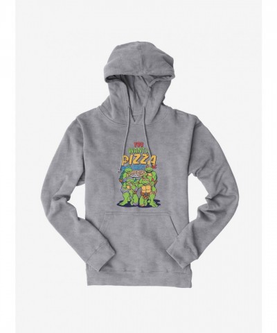 Teenage Mutant Ninja Turtles Group Hoodie - Boys' Softshell Pizza Lover's Sweatshirt