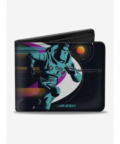 Disney Pixar Lightyear Buzz Men's Premium Vegan Leather Bifold Wallet